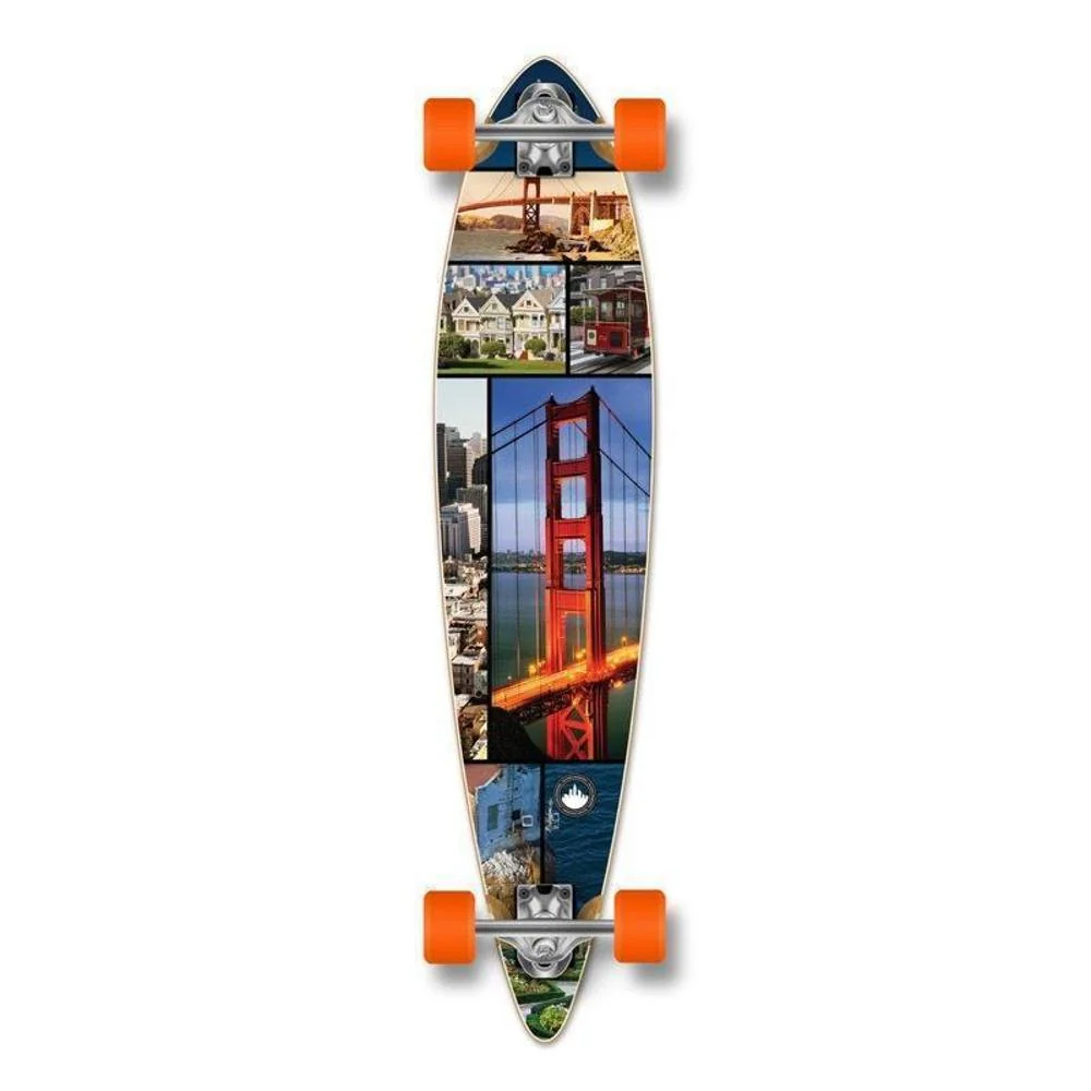 Punked Pintail San Francisco 40" Longboard