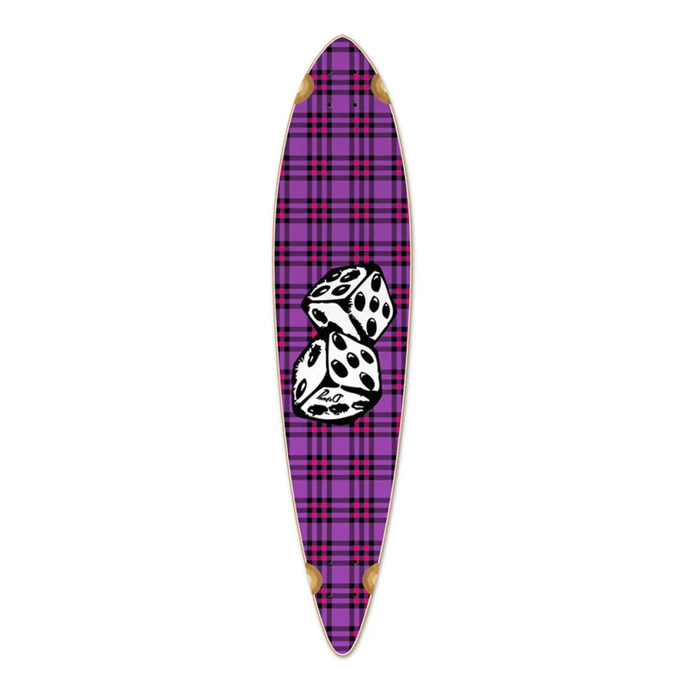 Punked Pintail Dice Longboard Deck