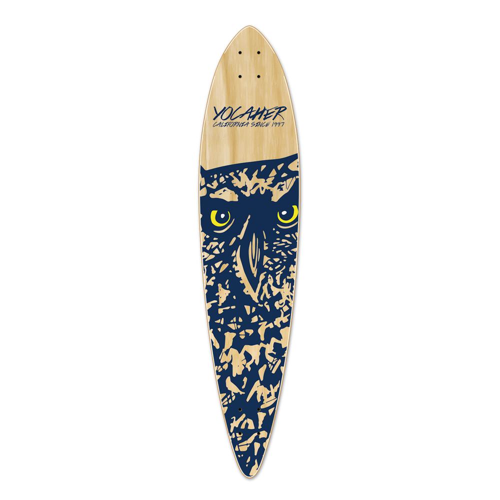 Punked Pintail Longboard Deck - Spirit Animal OWL