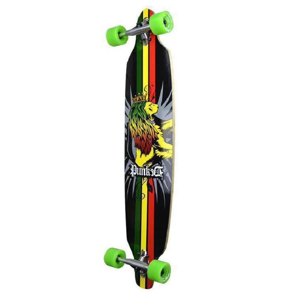 Punked Rasta Drop Through Longboard 40 inches - Image 4