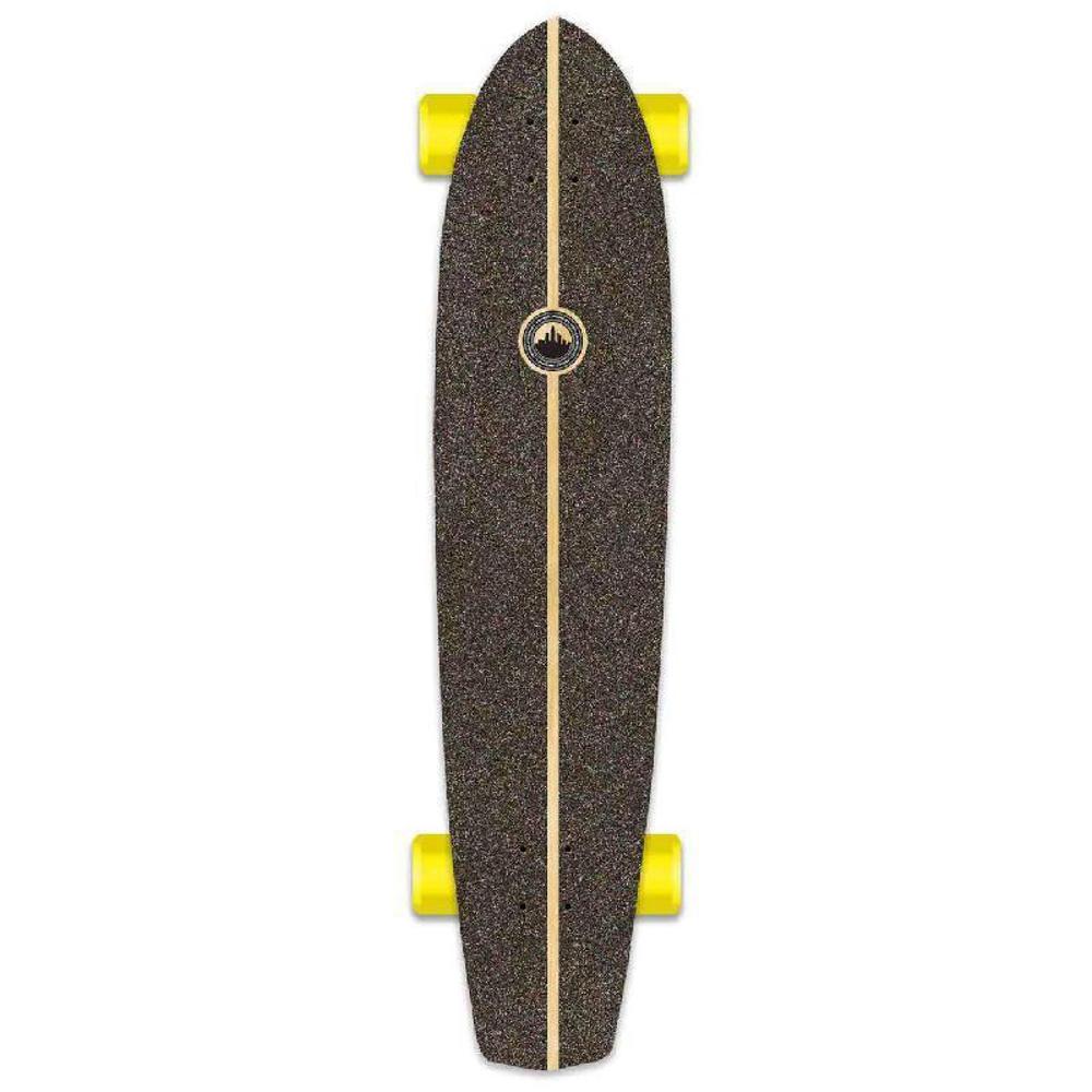 Punked Slimkick Longboard Complete - Checker Green - Image 2