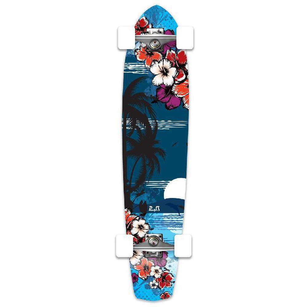 Punked Tropical Night Slimkick Longboard