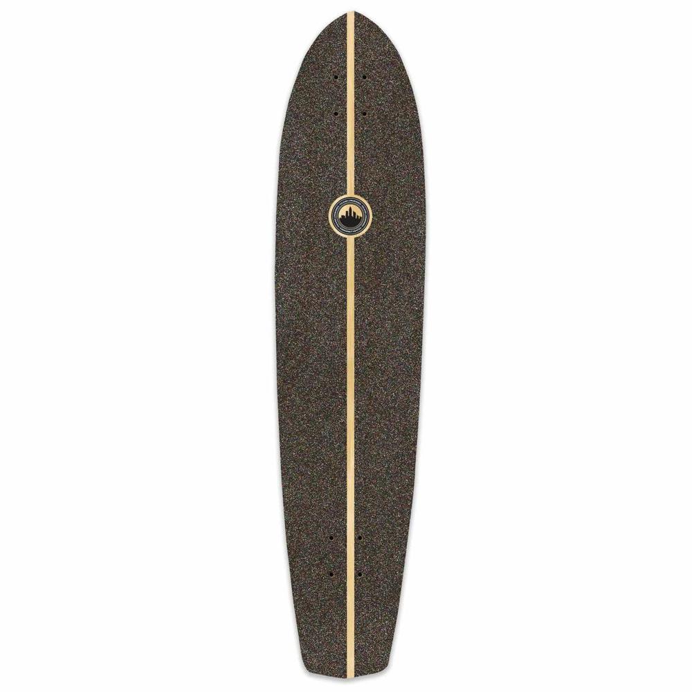 Punked Slimkick Longboard Deck - Rasta - Image 2