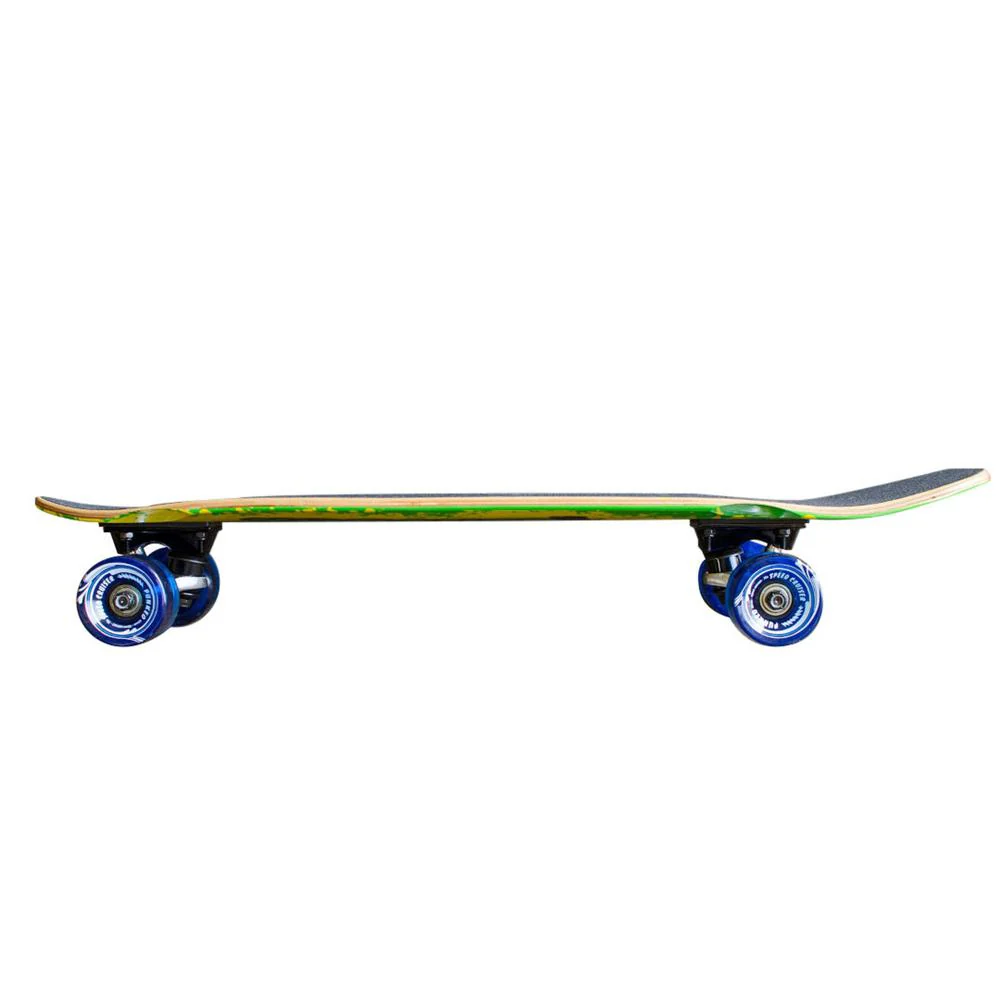 Punked Yocaher Complete Mini Cruiser Skateboard Longboard - CANDY Series - Sour - Image 3