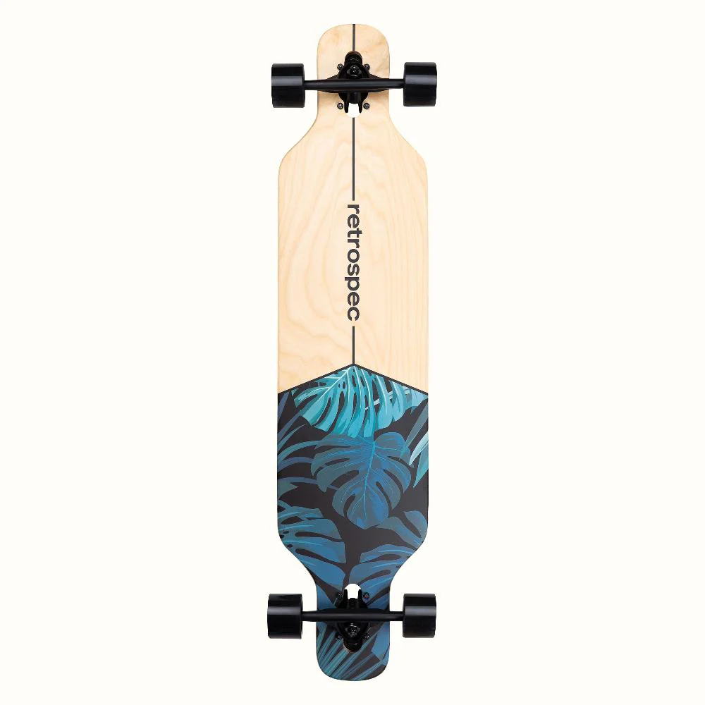 Retrospec Rift  Dark Tropics 41" Drop Through Longboard