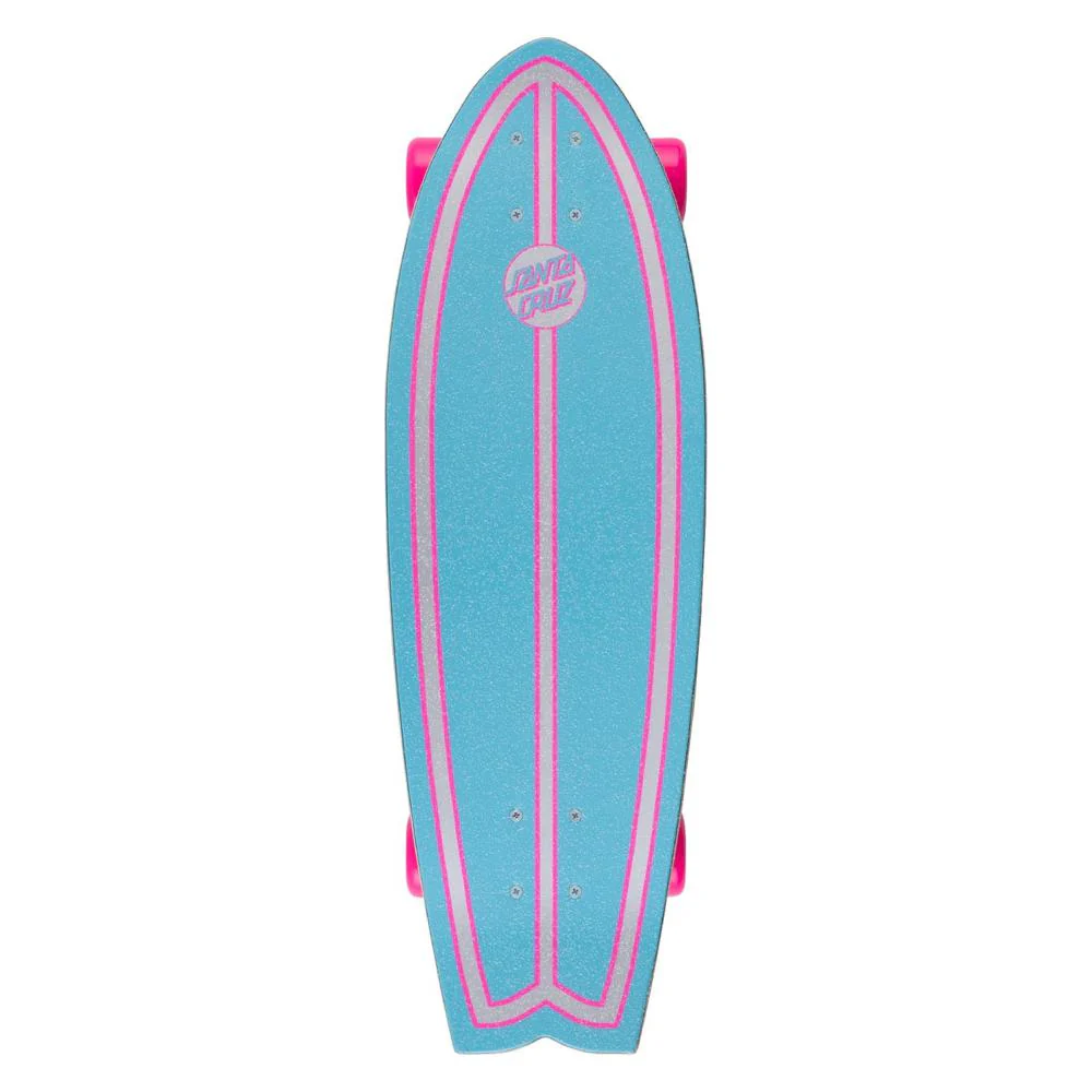Santa Cruz Prismatic Dot Shark 28" Cruiser Longboard - Image 2