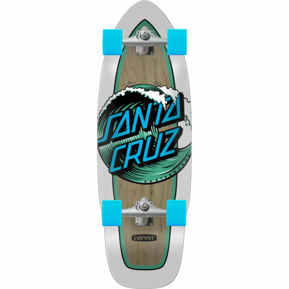 Santa Cruz Wave Dot Cut Back Surfskate 30" Cruiser Longboard