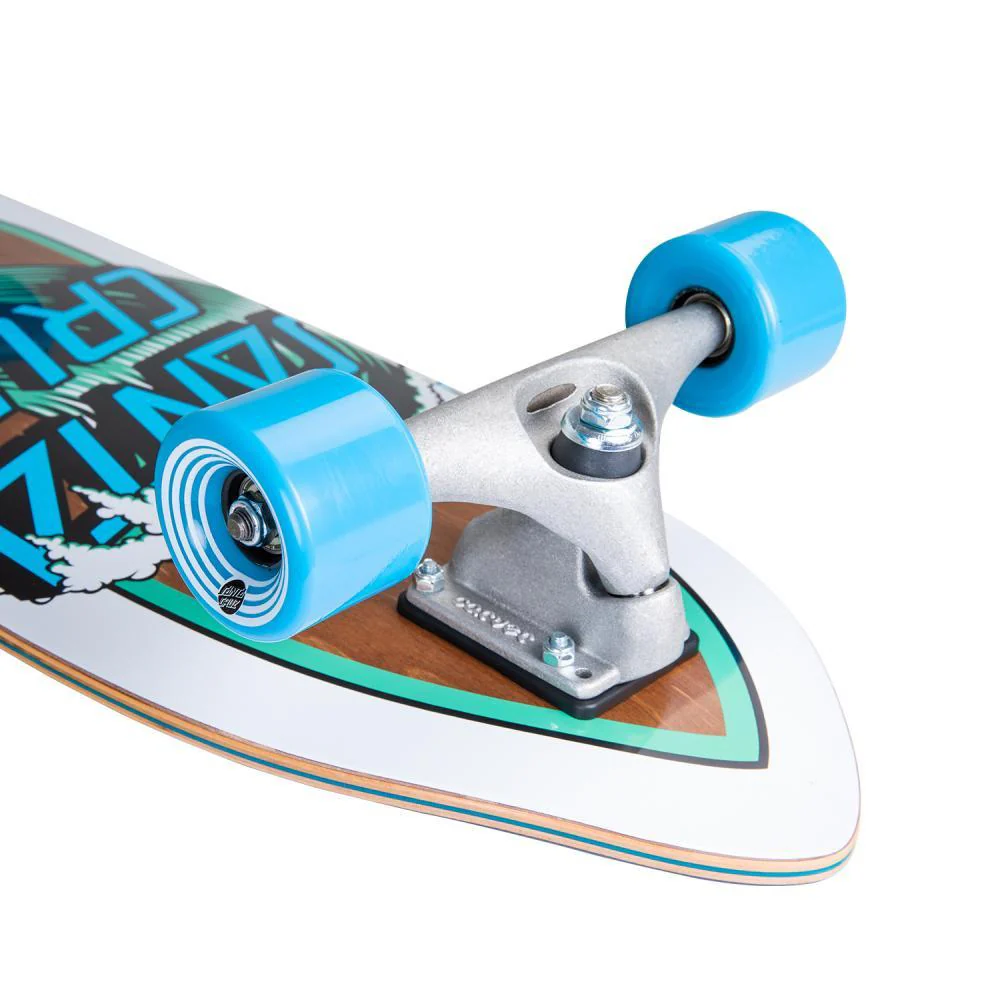 Santa Cruz Wave Dot Cut Back Surfskate 30" Cruiser Longboard - Image 11