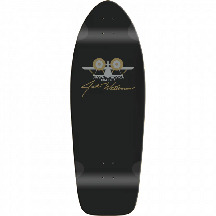 Santa Monica Airlines Waterman 11" Skateboard Deck - Limited Edition Black Dip