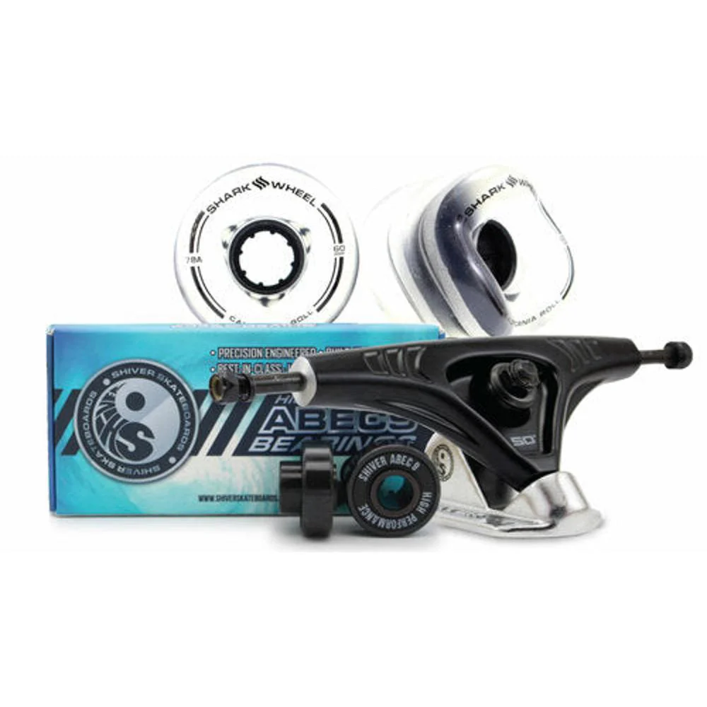 Shark Wheel 60mm Skateboard Combo Kit - 1-Truck - California Roll Wheels - Image 5