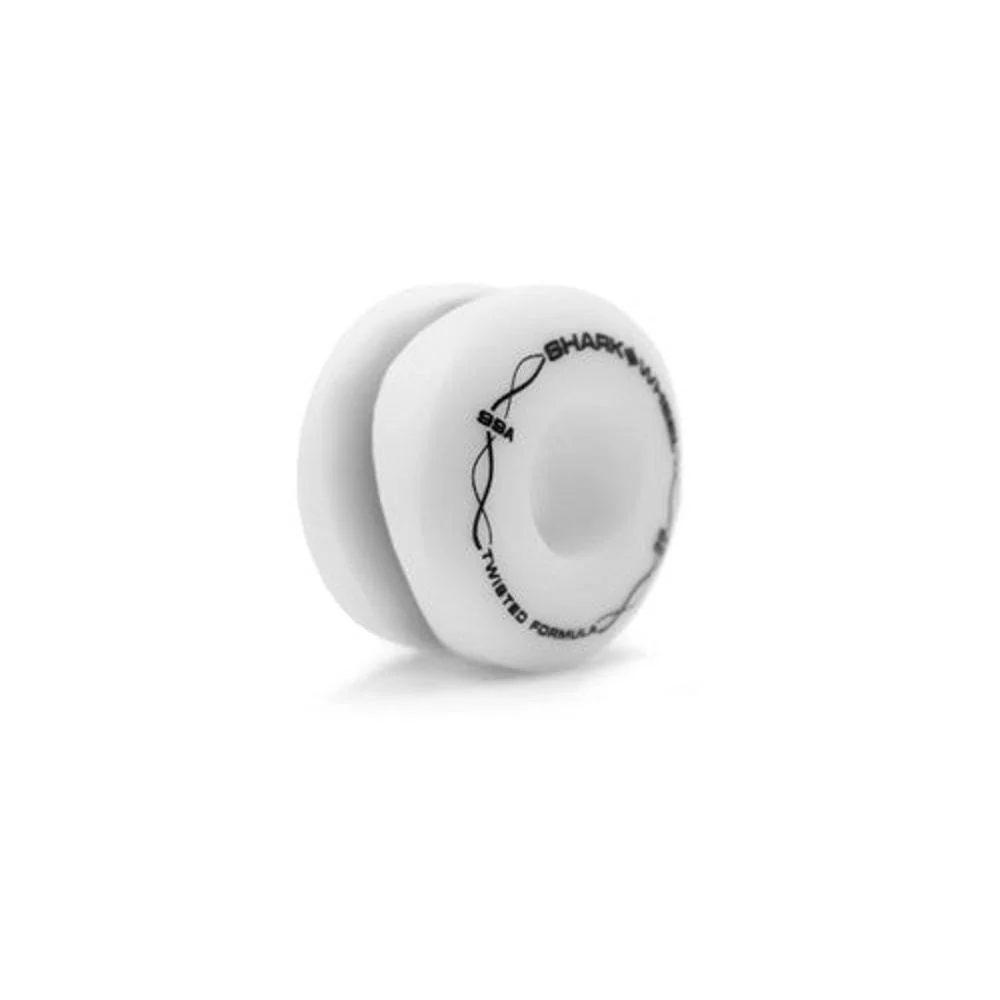 Shark Wheel Twisted 54mm/99a White Skateboard Wheels - Image 2