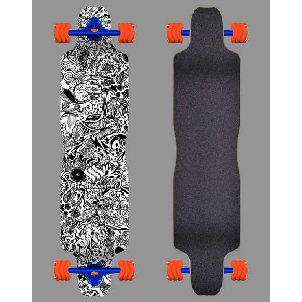 Shiver Daydreamer Drop Down Longboard 38" - with Shark Wheels