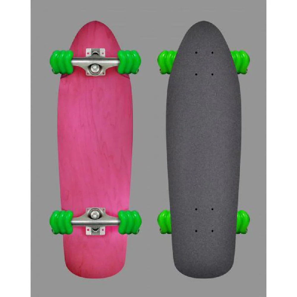 Shiver Guppy Pink Cruiser Longboard - 27" With Shark Wheels