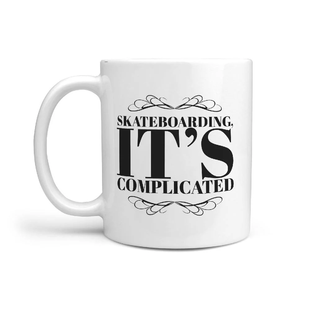 Skateboarding  IT's Complicated - Coffee Tea Mug - Image 2