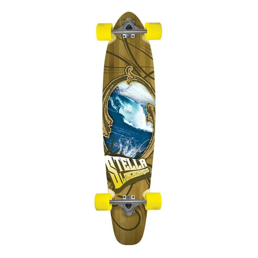 Stella Bamboo Kicktail Overflow 42 inch longboard - Complete