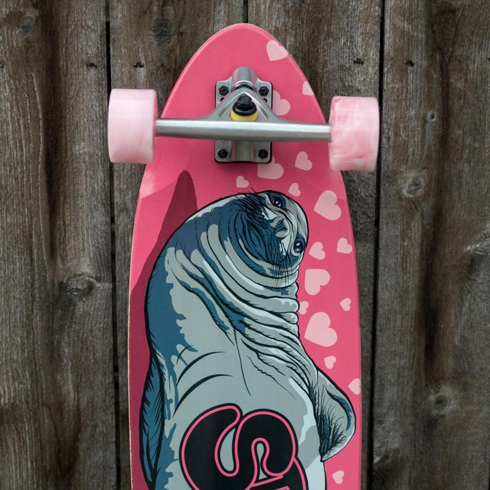 Stella Cute Sexy Sea Lion 38” Kicktail Longboard - Image 3