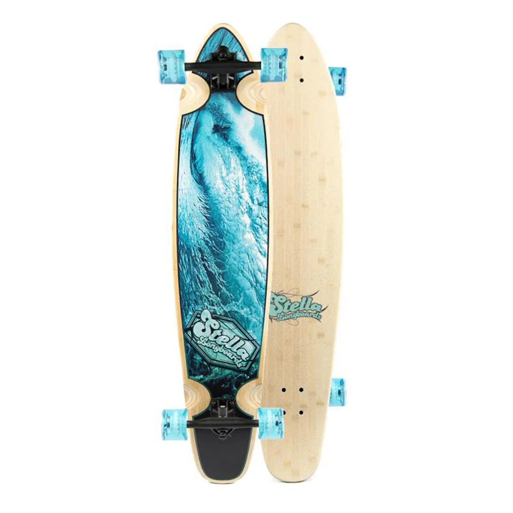 Stella Flotsam Bamboo Kicktail 42 inch longboard - Complete - Image 6