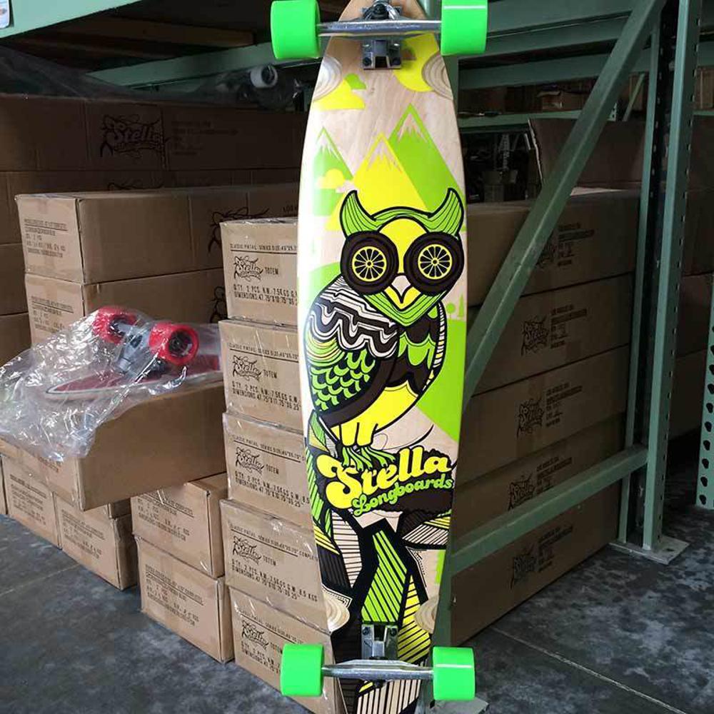 Stella Owl Pintail Longboard 46 inch - Complete - Image 5