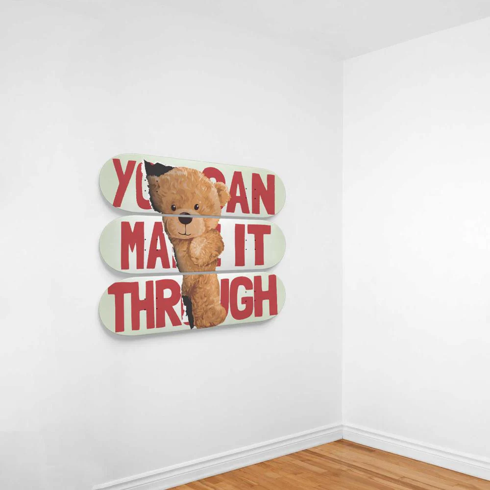 Teddy Bear, You Can Make It Through | Wall Decor - Image 3