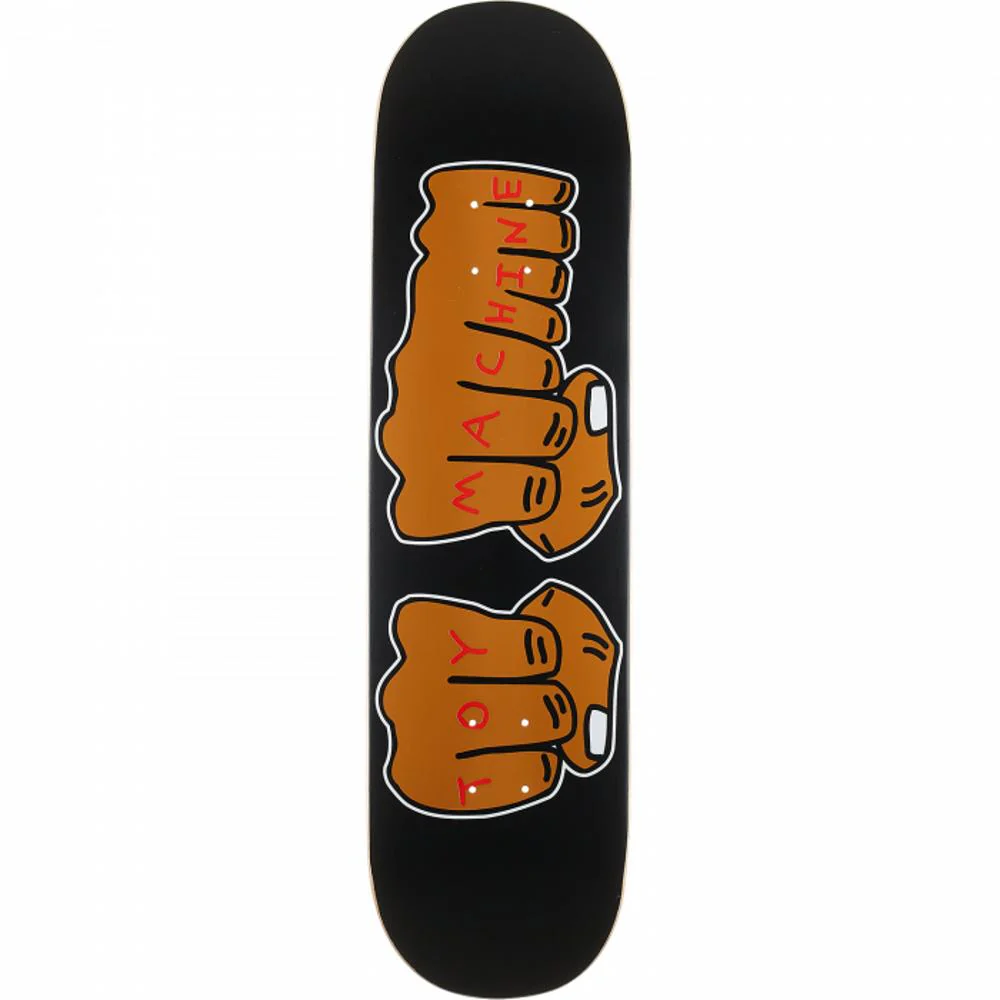 Toy Machine Fists #3 8.25" Black Skateboard Deck