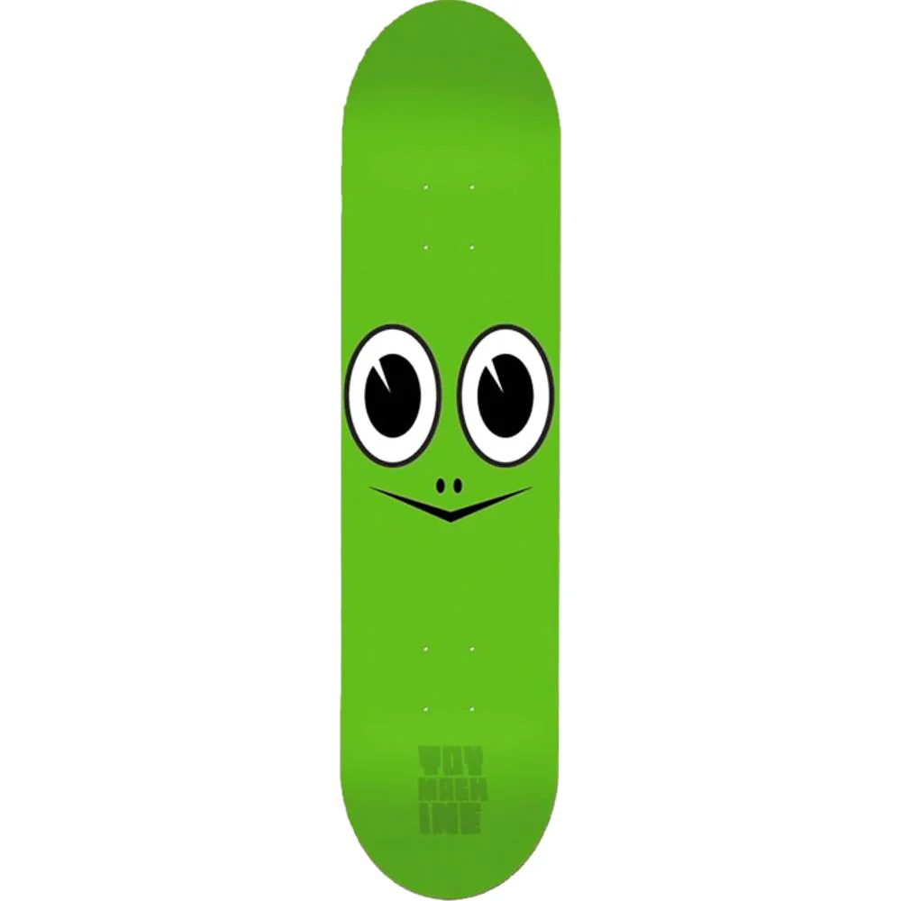Toy Machine Turtle Face 7.75" Green Skateboard Deck