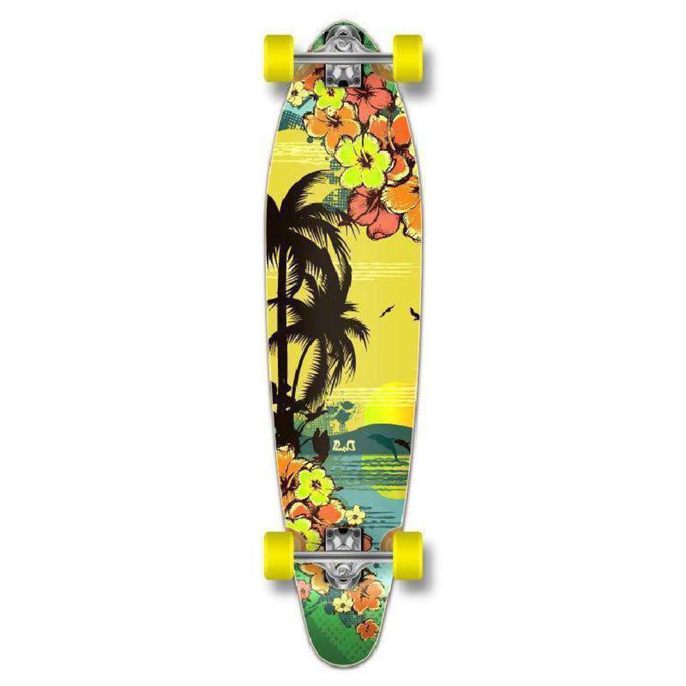 Tropical Day Kicktail Longboard 40" from Punked
