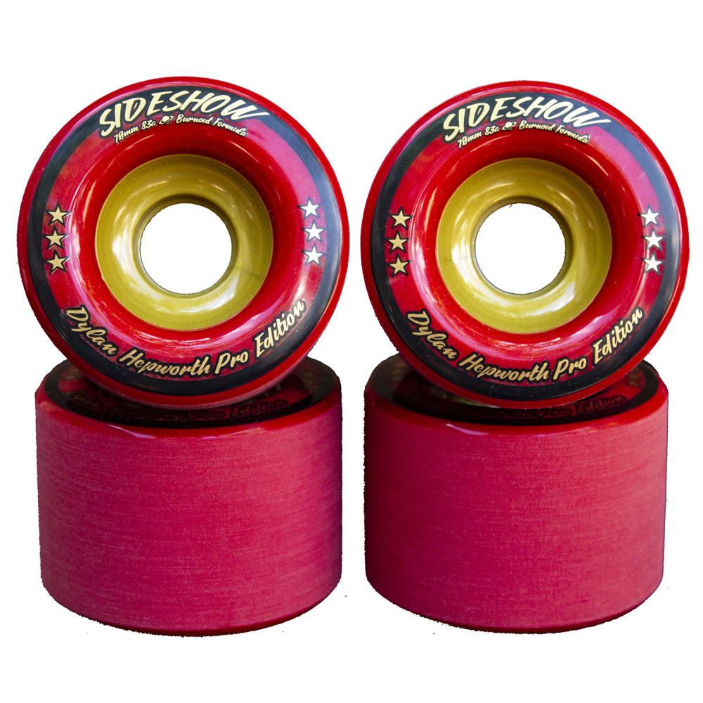 Venom SideShow 70mm/83A Dylan Hepworth Pro Edition Red Longboard Wheels