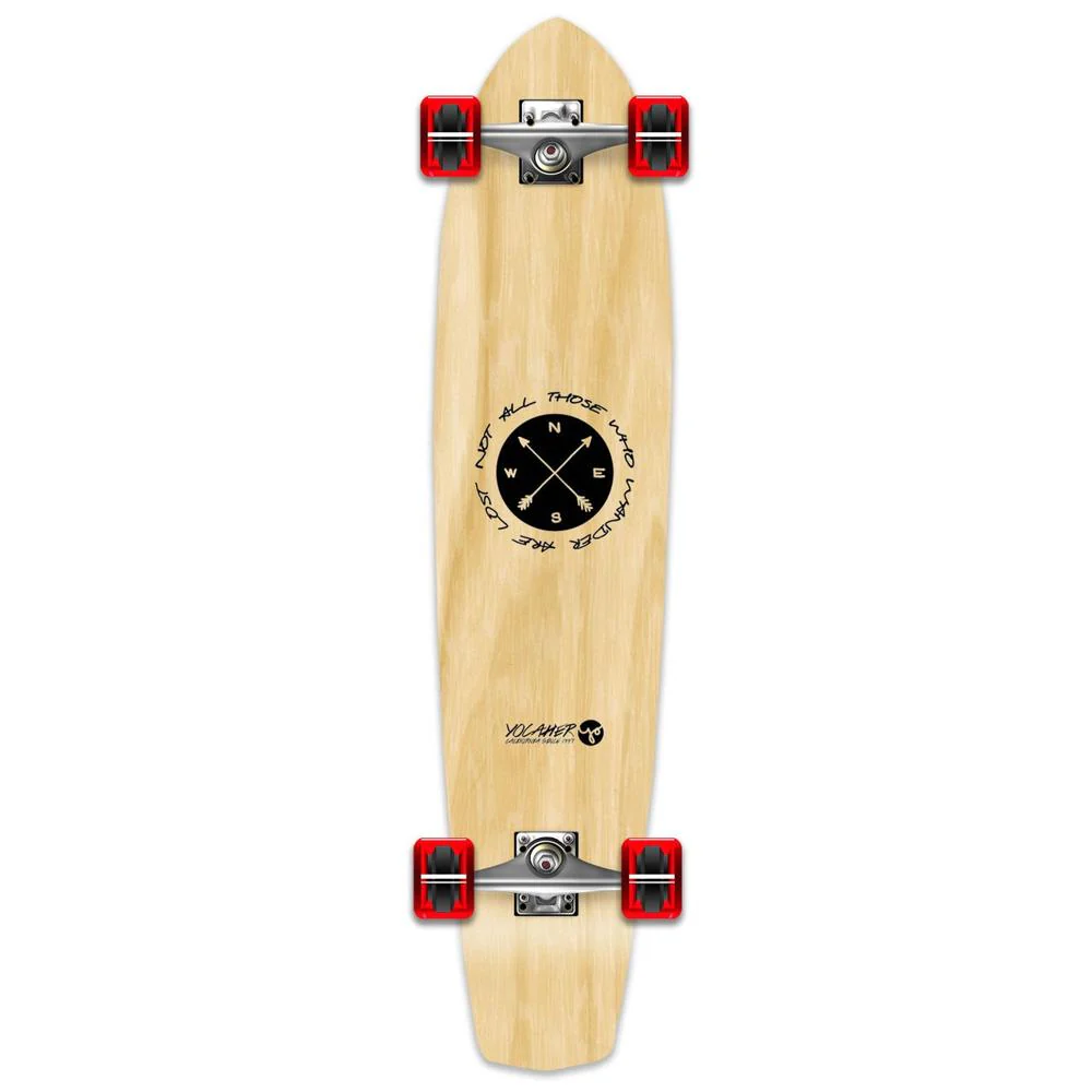 Wander Natural 36" Slimkick Longboard from Punked - Complete