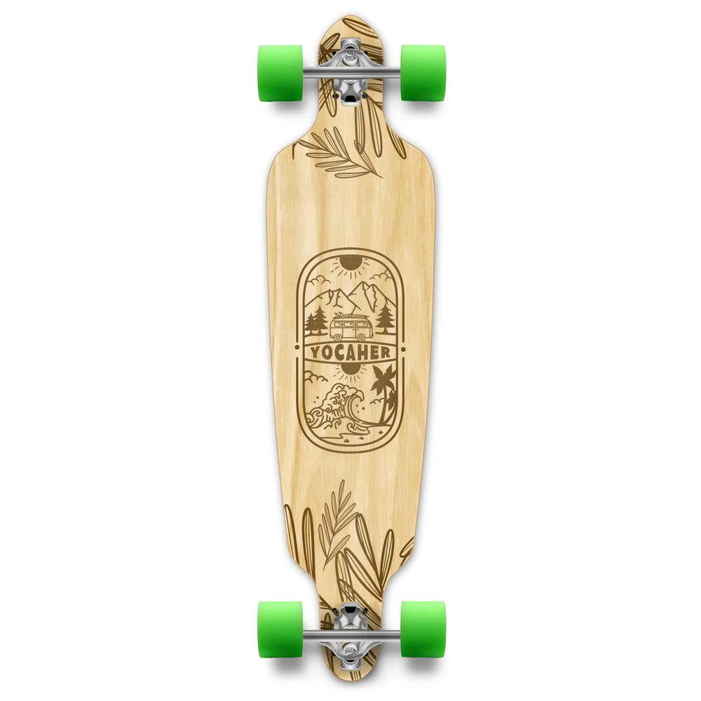 Yocaher Adventure Natural 41" Drop Through Longboard