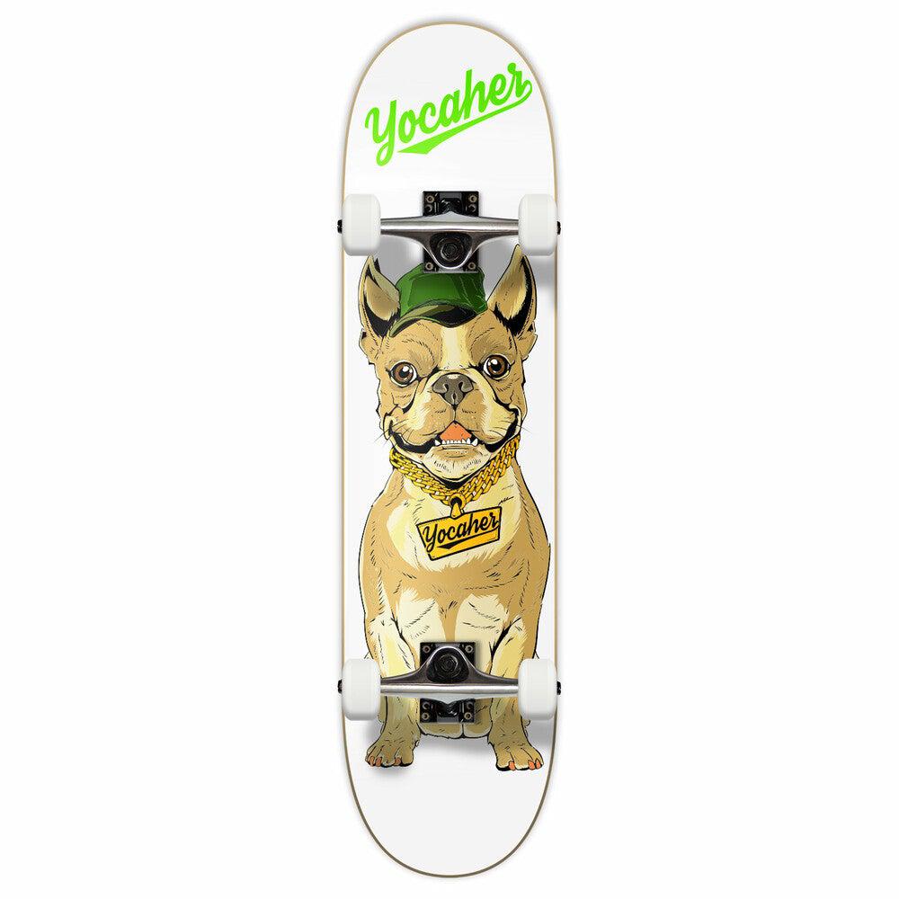 Yocaher Cool Pup French Bulldog 7.75" Complete Skateboard