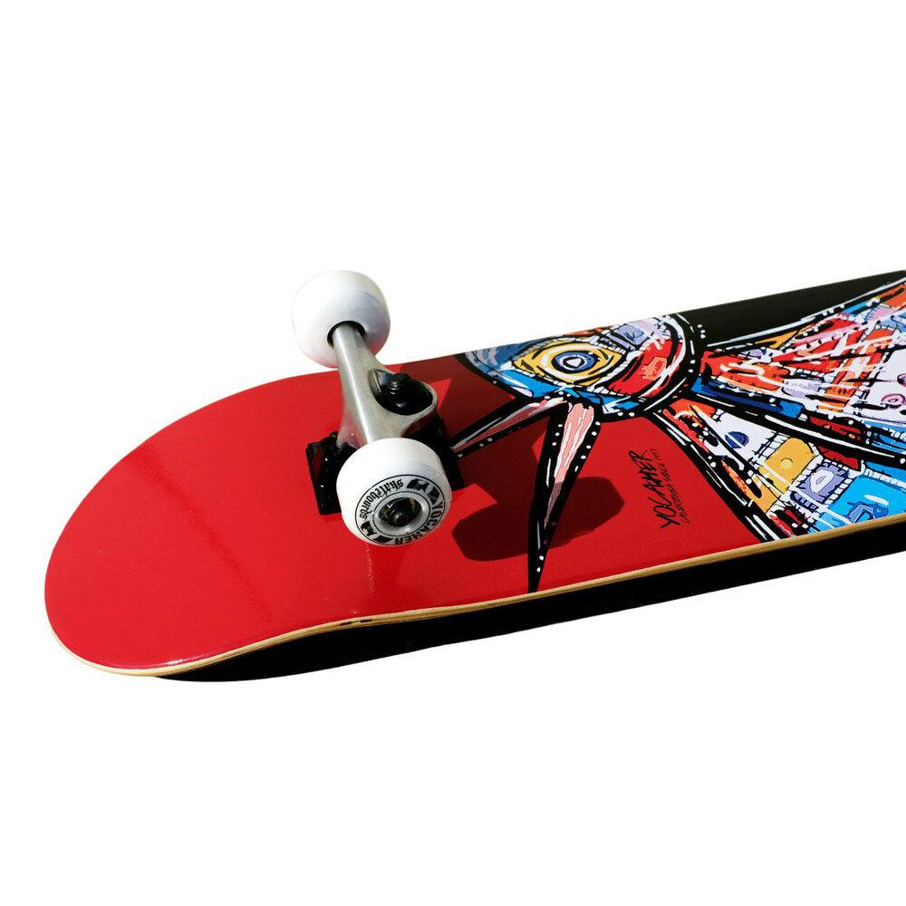 Yocaher Graphic Complete 7.75" Skateboard - The Bird Red - Image 4