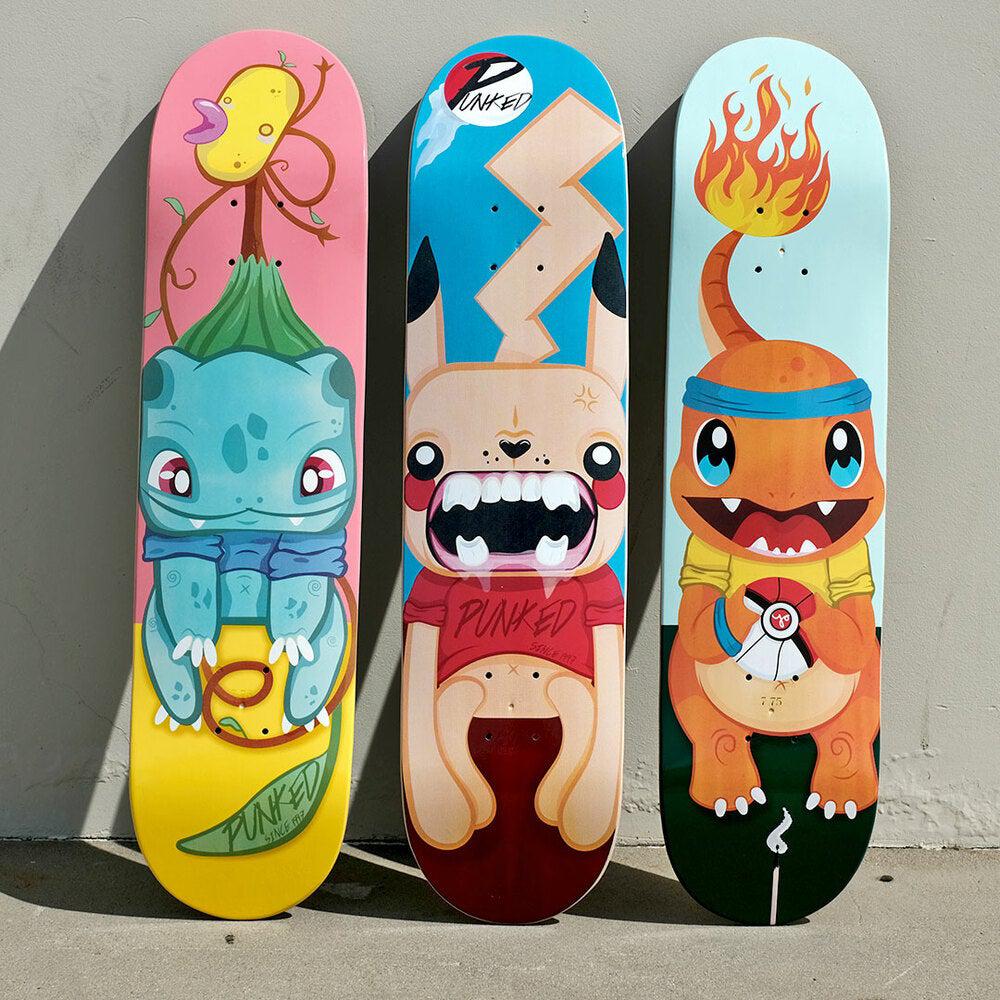 Yocaher Graphic Skateboard Deck - PIKA Series - Charm - Image 3