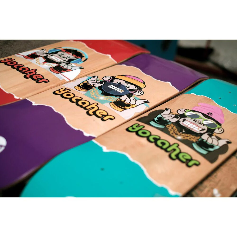 Yocaher Hear No Evil 7.75" Skateboard - Chimp Series - Image 4