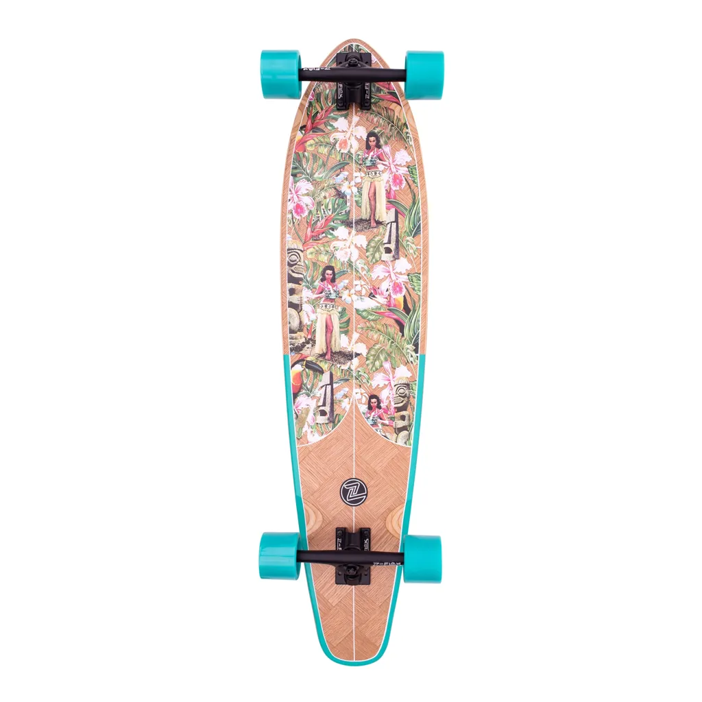 Z-Flex Banana Train Roundtail 39" Kicktail Longboard - Image 10