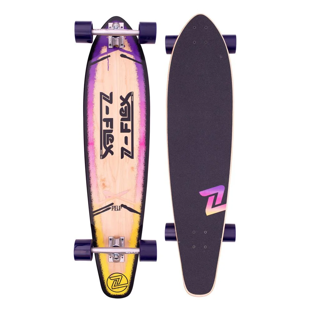 Z-Flex P.O.P Purple Fade 39" Kicktail Longboard