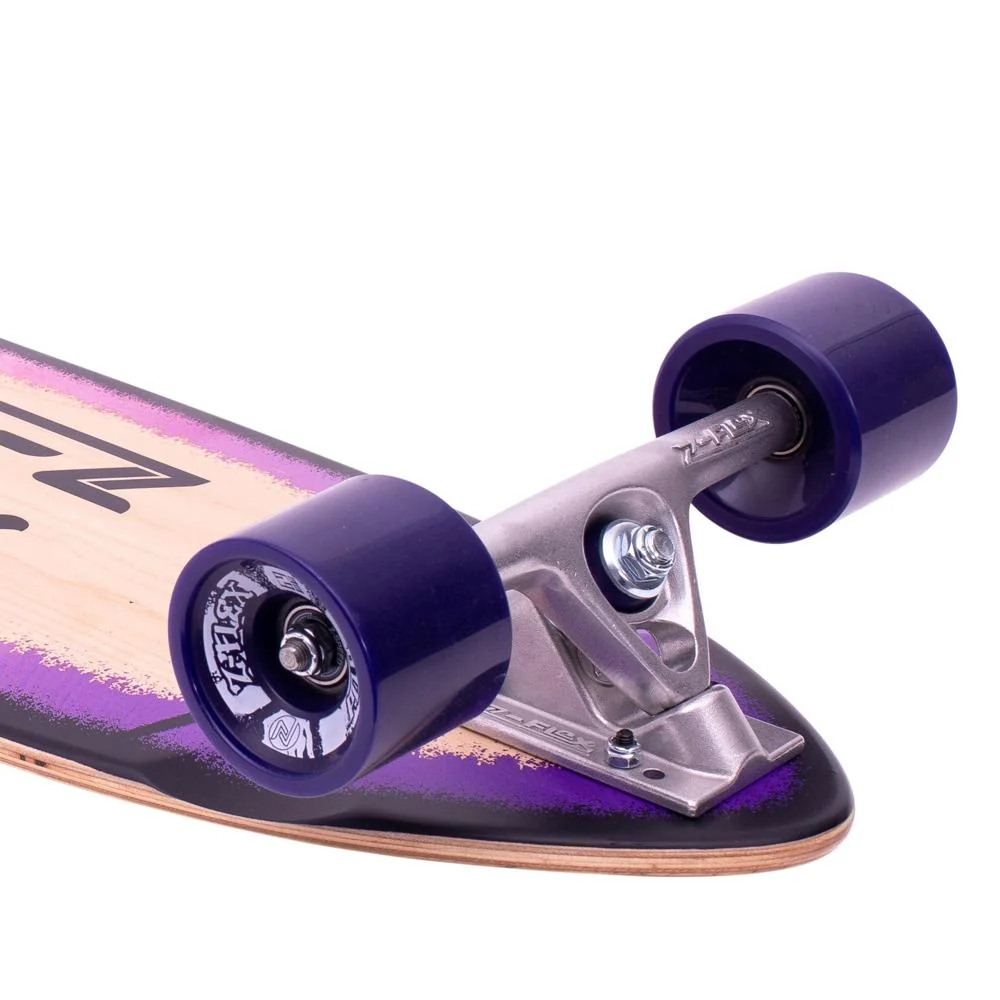 Z-Flex P.O.P Purple Fade 39" Kicktail Longboard - Image 2