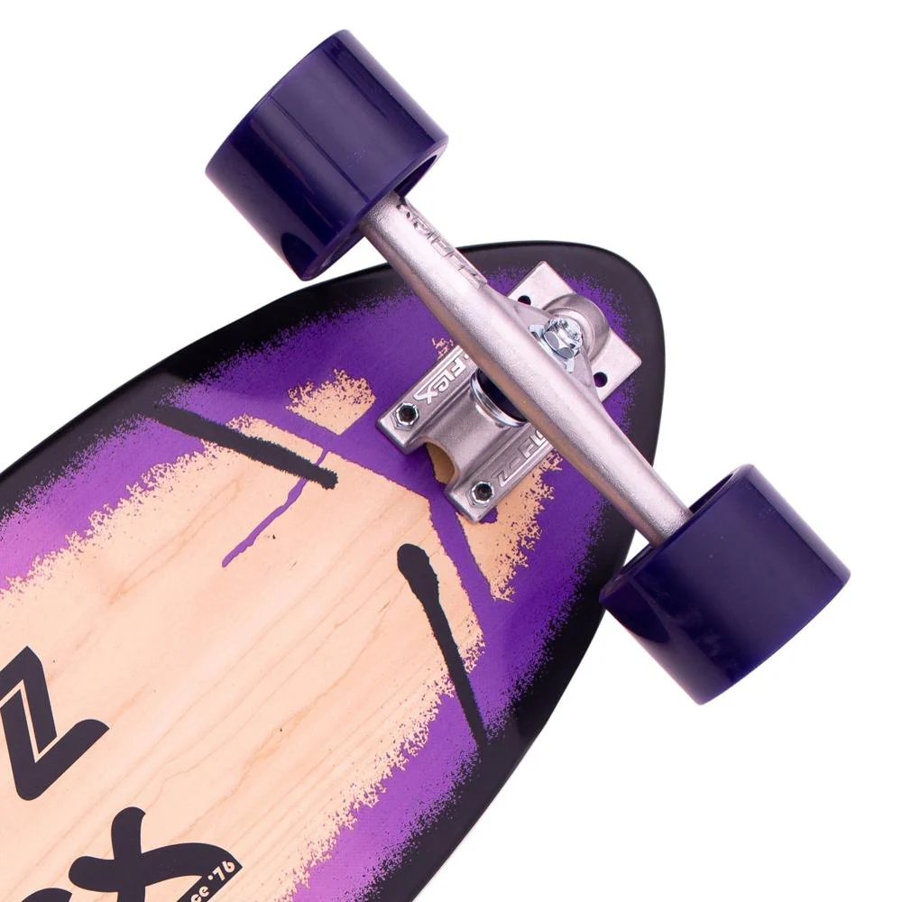Z-Flex P.O.P Purple Fade 39" Kicktail Longboard - Image 4
