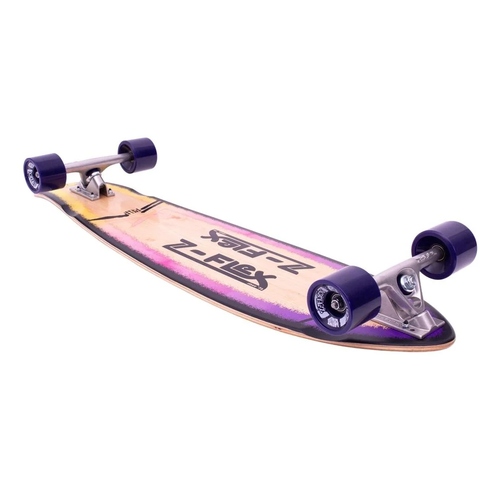 Z-Flex P.O.P Purple Fade 39" Kicktail Longboard - Image 6