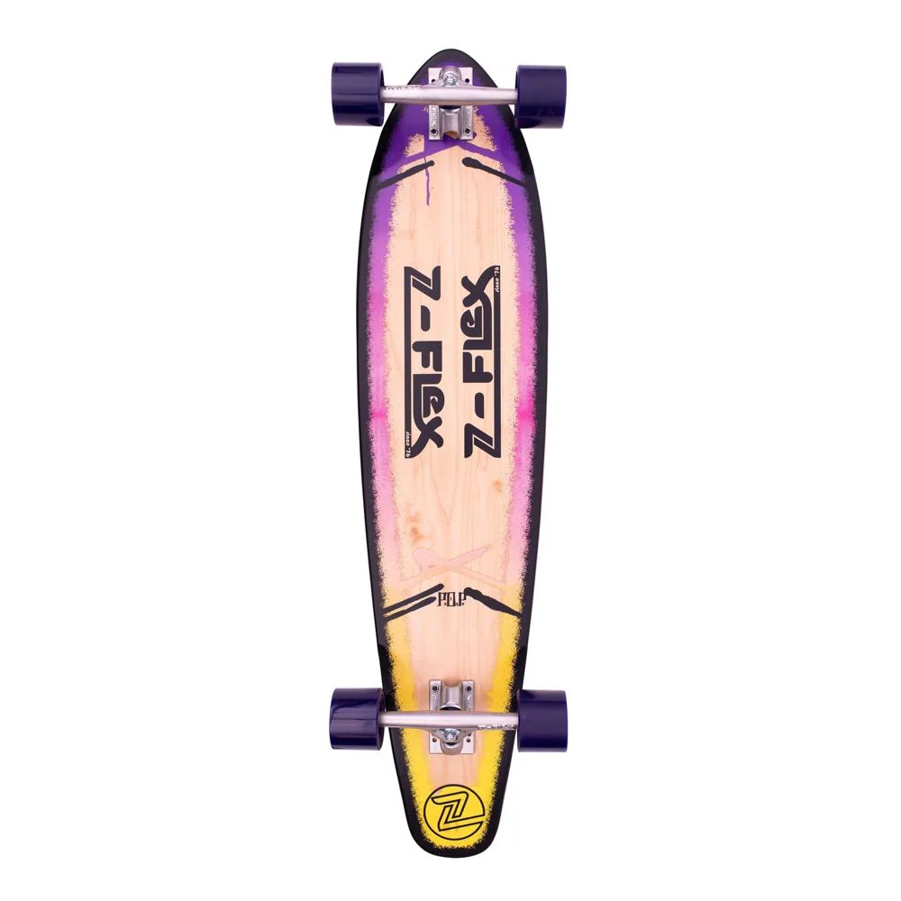 Z-Flex P.O.P Purple Fade 39" Kicktail Longboard - Image 9