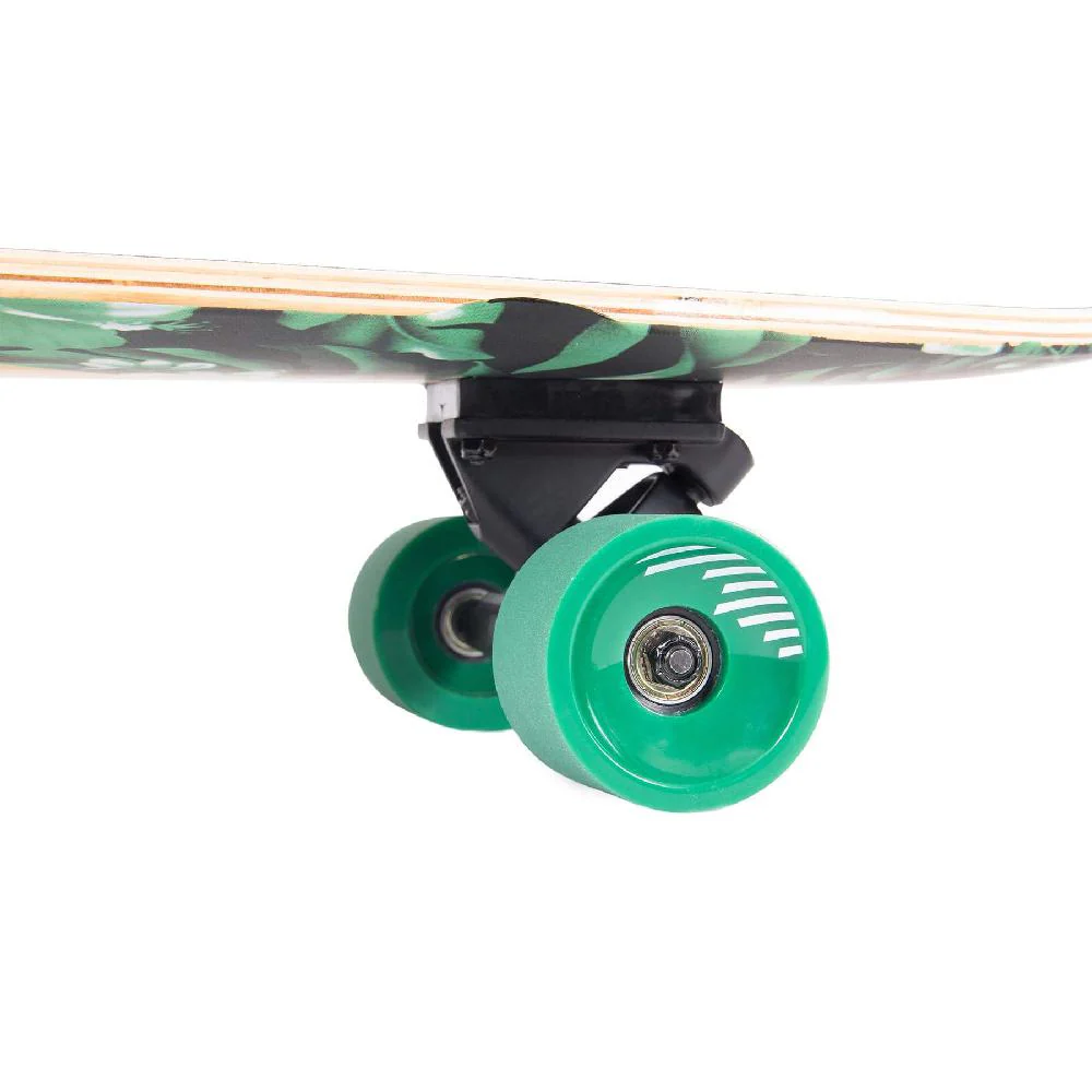 Zed Green Flora 44" Top Mount Bamboo Kicktail Longboard - Image 3